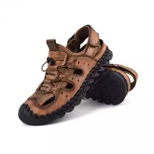 [에이치플러스몰]남성 여름 빈티지 로퍼 샌들 통기성 데일리 슈즈 슬리퍼