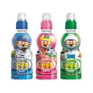 [셀러허브]팔도 뽀로로 음료 235ml 3종 혼합 / 밀크 8개 + 복숭아 8개 + 사과 8개 / 총 24 (S21017157)