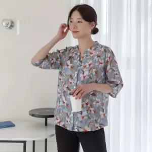 여성 여름 인견 파스텔 블라우스 빅사이즈 엄마옷 쿨링 냉감