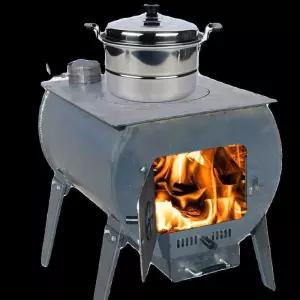 캠핑 화목보일러 가마솥 아궁이 숯불 화로 난방용품 드럼통화덕 무쇠