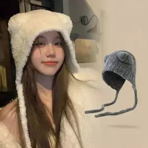 코디 니트 두건 남녀공용 꼬깔 방한모자 캐쥬얼 커플