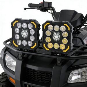 바이크 오토바이 화이트 라이트 엔젤아이  스포트라이트 RGB 고휘도 무지개빛 패턴 LED 자동차