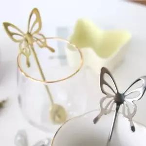 4종 택1 단품 포크/스푼 골드 나비 스텐 포크 과일 티포크 디저트 떡