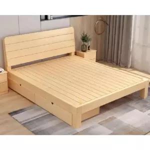 저상형원목침대프레임 서랍형수납침대 퀸킹사이즈 고무나무원목 평상형침