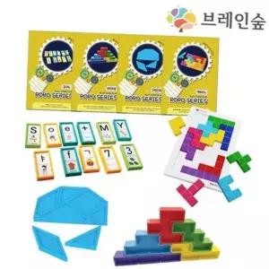 [에이치플러스몰]아동 보드 게임 유아 보드 게임 원목 펜토미노 평면 퍼즐 교구