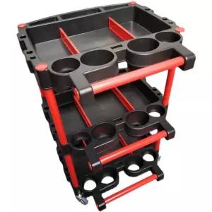 이동식 플라스틱 세차 클래식 자동차 작업대 공구함 화물차 3단