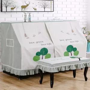 피아노 커버 먼지 건반 체크 벤치 원단 먼지보호 더스트커버