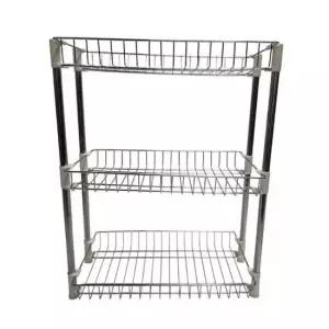 [생활] 세탁용품 수납정리 다용도정리대 선반 3단