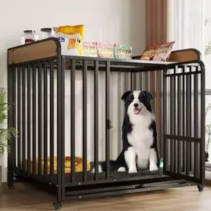 대형견접이식펜스 이동식강아지울타리 실내애견케이지 철장견사 분리형안