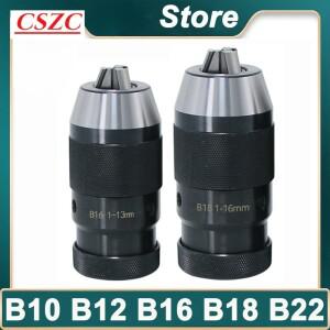 자동 잠금 자체 조임 드릴 척 열쇠가없는 B10 B12 B16 B18 B22 선반 도구 Toolhoder MTA MTB R8 C20 용
