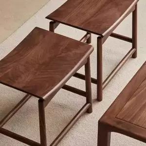 거실 벤치형체어 월넛 식탁의자 벤치 다이닝 의자 원목 디자인가구