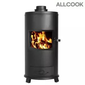 와우닷컴협력사 주물화목난로 연통 가정용 무쇠 농막 미니 실내 야외 캠핑 장작 나무난로 날로 기본형