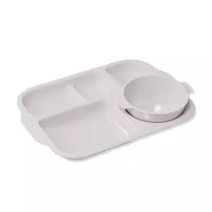 파스텔 유아 식판 / 단품 ( 색상-화이트 ) 유아식판 유아식기 아동식기