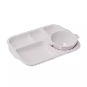 파스텔 유아 식판 세트 ( 색상-화이트 ) 유아식판 유아식기 아동식기