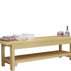 사우나벤치 원목긴의자 탈의실의자 헬스장벤치 편백나무벤치 목욕탕의자