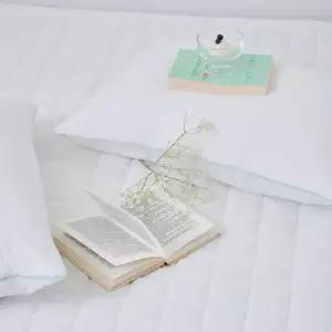 모모 먼지없는 포인트라인 세미 누빔패드 4컬러(Q)