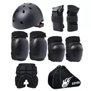 스케이트 보호구 스케이트보드 세트 헬멧 보호장비 무릎