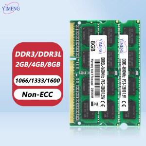 DDR3 DDR3L 4GB 8GB 노트북 메모리 램 PC3 1 5V PC3L 1 35V 1333 1600 1866Mhz Sodimm 메모리 램 8500 10600 12800 204핀 노트북용