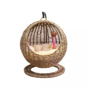 라탄 고양이 해먹 흔들 애견쇼파 흔들의자 하우스 소파 펫하우스