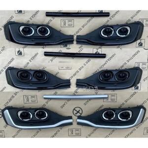 자동차 리어 호환 범퍼 립 스플리터 디퓨저 커버 배기 팁 포함 아우디 호환 Q5 스포츠백