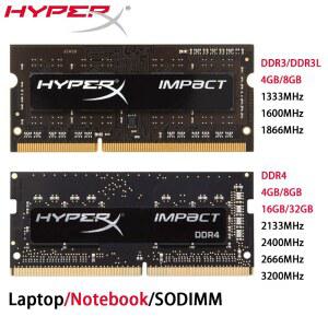 하이퍼엑스 노트북 DDR4 DDR3 DDR3L 램 32GB 16GB 8GB 4GB 1333 1600 1866 2133 2400 2666 3200MHz PC3-14900 SODIMM 메모리 노트북