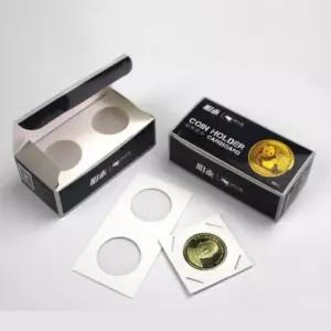 종이 50장 동전 케이스 기념 W-20 코인 홀더 수집 주 동전앨범종이홀더