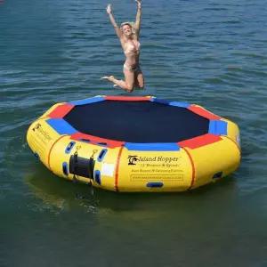 물놀이 에어 트램펄린 놀이기구 풍선 점핑 워터 튜브 시소