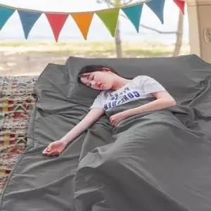 ( )캠핑 그레이 침낭내피 여행용 (160x210cm)_24737910