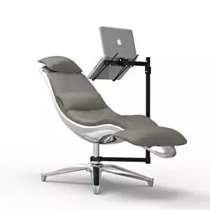 노트북 거치대 의자 부착형 브라켓 컴퓨터 1개