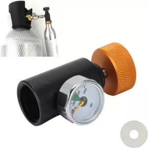 탄산음료 제조업체를 위한 필리판 유니버설 CO2 탱크 어댑터 가정용 탄산수 기계 골드용 3000PSI 게이지