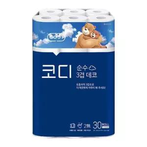 코디 순수 3겹 데코(30롤)