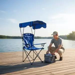 접이식 아웃도어 캠핑 낚시용 의자 파라솔 세트 초경량 휴대용