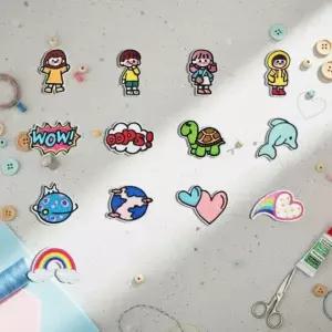 다림질 열전사 의류 패치 일러스트 와펜 스티커