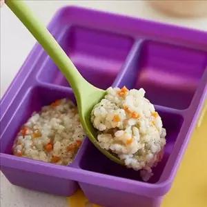 실리콘 이유식 큐브 트레이 이유식 냉동 용기 베이비 소분 보관