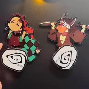 귀멸의 칼날 냉장고 자석 회전형 마그넷 피규어 네즈코 캐릭터 젠이츠 애니메이션 굿즈 장식