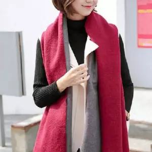 [알티피아]포근한 양면 겨울 숄 머플러 모조 캐시미어 대형 목도리 망토