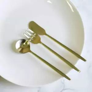 스텐 티타늄 중형 숟가락 무광 빙수 전문 스푼 팥빙수 수저