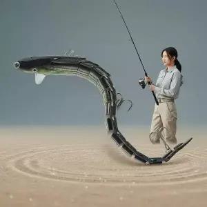 13단 관절 빅베이트 23cm 46g S자 리얼 액션 조인트 미노우 루어