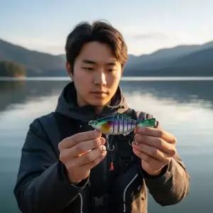 7단 관절 싱킹 미노우 10cm 15.6g 생동감 넘치는 리얼 하드베이트 배스