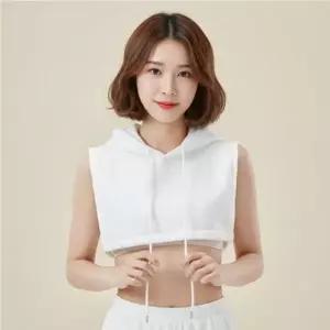 레이어드 가짜카라 넥케이프 셔츠 탈부착 넥카라