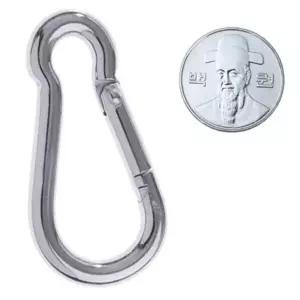 강철 6mm - 12개 스틸비너 비나 중형 카라비너 땅콩 스테인레스 텐트