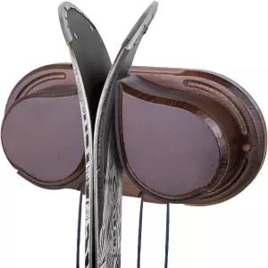 우드갓 우든 스키 스노보드 월 랙 1팩 - 모든 보드에 적합하며 최대 25파운드까지 보관 가능 손상 없는