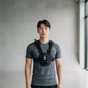 [골드스마일]반려견 액션캠 가슴줄 강아지 카메라 마운트 하네스 여행용 촬영