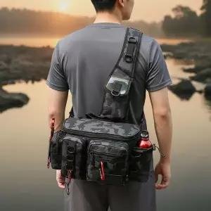 민물 바다 낚시용 루어 가방 힙색 다용도 3WAY 대용량 웨이스트백
