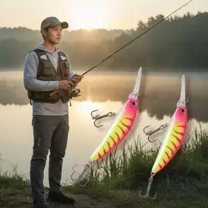 싱킹 미노우 5cm 3개입 배스 낚시용 하드베이트 세트