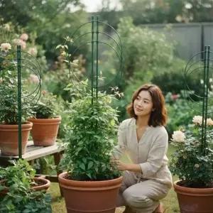 [골드스마일]식물 지지대 60cm 원예용 고정대 세우기 지지봉 구성 2세트