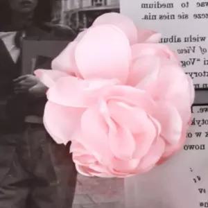 코사지조화 살구핑크 8CM 코사지부자재 가슴꽃 올드로즈