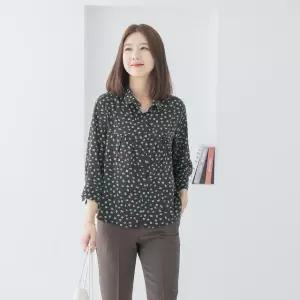 엄마옷 마담4060 콩콩셔링오픈블라우스 -QBL2603035-