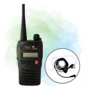 아미스 AD-400 AD400 고성능 DPMR 업무용 디지털 무전기 + 고급 이어마이크 