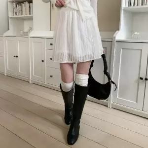 |KMK19F9|여성용 청순한 레이스 미니스커트 데일리 스타일